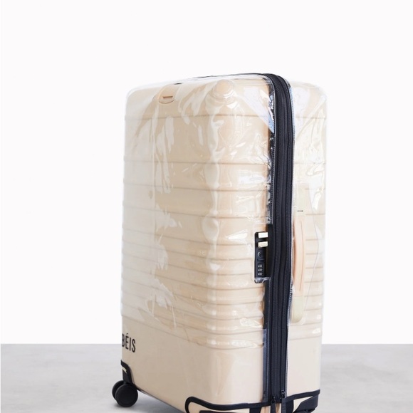 BEIS Handbags - NEW! Beige The Medium Check-In Roller Luggage Cover